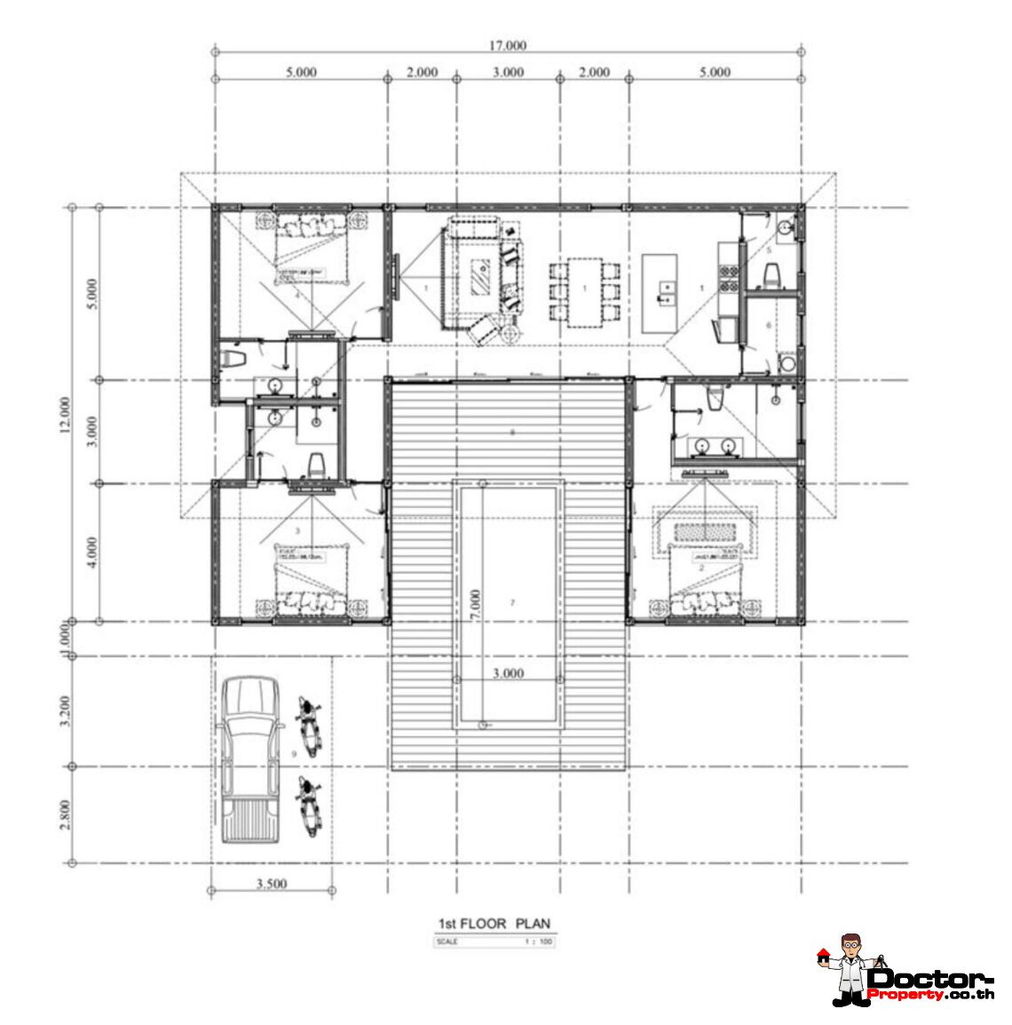 3 Bedroom Pool Villa Bali Style in Plai Laem, Koh Samui – For Sale